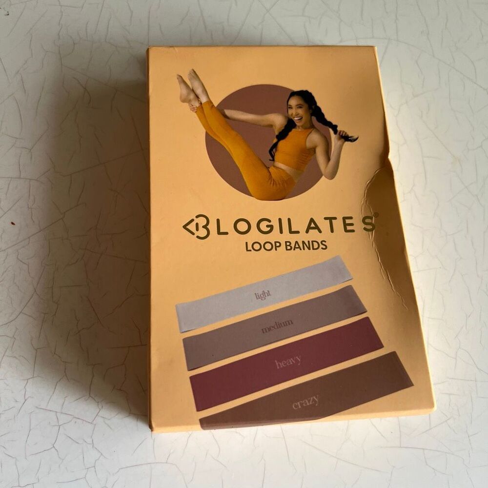 Blogilates Loop Bands 4-pack, a set of latex resistance bands designed new